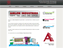 Tablet Screenshot of amlonprint.com